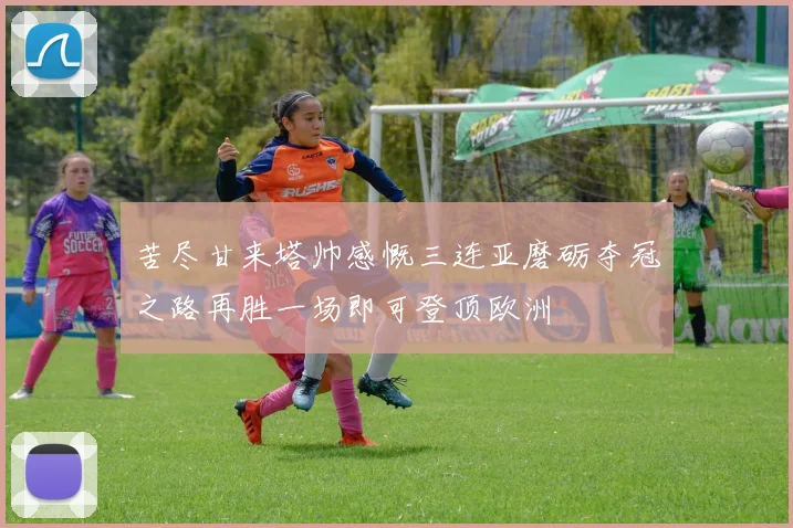 苦尽甘来塔帅感慨三连亚磨砺夺冠之路再胜一场即可登顶欧洲